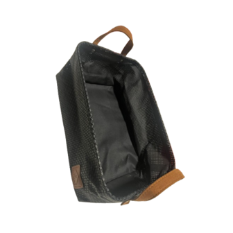 Luxe opbergmand met handvaten DANNY rechthoekig model  - Zwart - Kunststof - &oslash; 33 x 23 cm - Opbergmand - Mand &ndash; G