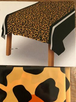 Tafelkleed plastic tijger print 130 x 180 cm