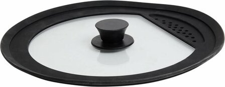 Glazen pannendeksel / Anti-spatdeksel - 24, 26, 28 cm - Rond