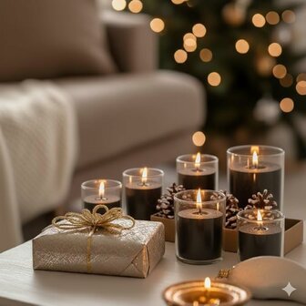 Sand Wax Candle MAISON EMBER &ndash; Luxe Zandwas Kaars - DIY Kaarsenzand op Plantaardige Basis - 50+ uur Brandduur - Inclusie