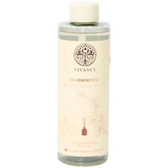 Diffuser navulling "Blossom Veil"- Beige - 500 ml  - Geurolie - Geurstokjes - Interieurparfum