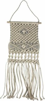 Banner Van Touw HARVEY - Cr&egrave;me - Touw / Hout - l 80 cm