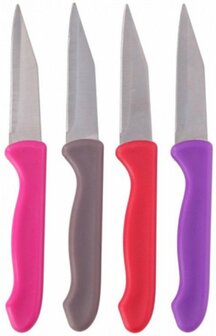 Alpina Keukenmesjes - Grijs - Keukenmes / Aardappelmesje - Schilmes - Set van 3 - Paring Knives - Lemmet 18 cm - Stainless Stee