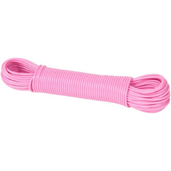 Waslijndraad - Roze - Kunststof - 20 Meter - Waslijn - Wassen - Drooglijn - Touw - Lijn - Waslijn - Was ophangen