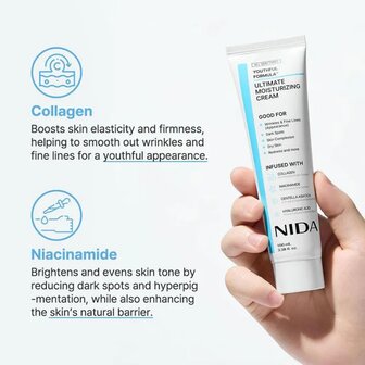 NIDA Korea Hydraterende Ultieme Cr&egrave;me Retinol Revitaliserende Oogcr&egrave;me Anti-Aging Ultimate Moisturizing Cream Hui