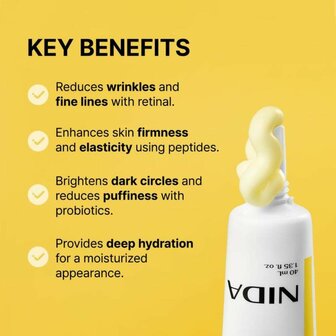 NIDA Korea Hydraterende Ultieme Cr&egrave;me Retinol Revitaliserende Oogcr&egrave;me Anti-Aging Ultimate Moisturizing Cream Hui