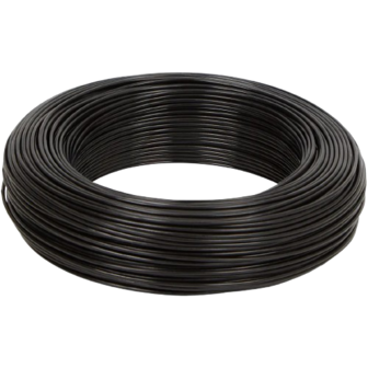 Binddraad / Bindtouw - Zwart - Staal - 100 m x &Oslash; 2 mm - Voor in de tuin