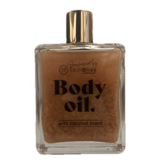 Scented Golden Bodyoil NOYA - Kokos geur - Lichaamsolie huidolie - shimmering - 100 ml - Vegan - Bevat vitamine E en voedende o