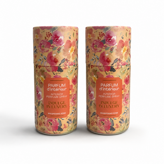 Interieurparfum - Whispering Rose - Set van 2 - Multicolor - 250 ml - Interieur - Huisparfum - huisspray - Aroma parfum - Geur spray 