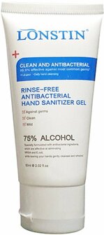 Hand gel - Transparant - Kunststof - 250 ml - Set van 2 - Hygi&euml;ne - Schoonmaken - Clean - Handgel - Gel - Handzeep