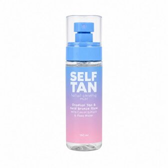 Self Tan facial tanning Mist - Deep Bronze GLow - Zelfbruiner Lotion 100 ml - Hyaluron &amp; Carrot Extract - Gradual Tan - Bru