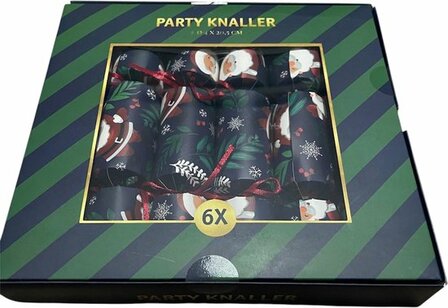 Kerstcrackers - Party Knaller - Kerst - Kerstversiering - Tafeldecoratie - Set van 6
