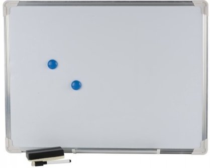 Magnetische Whiteboard incl. Stift/Wisser/Magneet