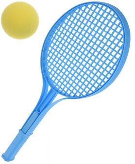 Tennisset - Blauw - Kunststof - 3-delig - 54 cm