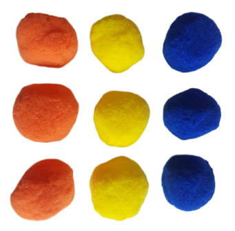 Splash Ballen - Multicolor - Kunststof - Set van 9 - &Oslash; 6.5