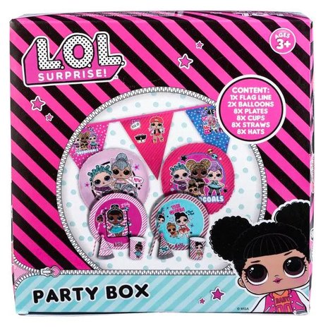 L.O.L. Surprise! feestpakket II - Multicolor - Karton / Plastic - 8 personen