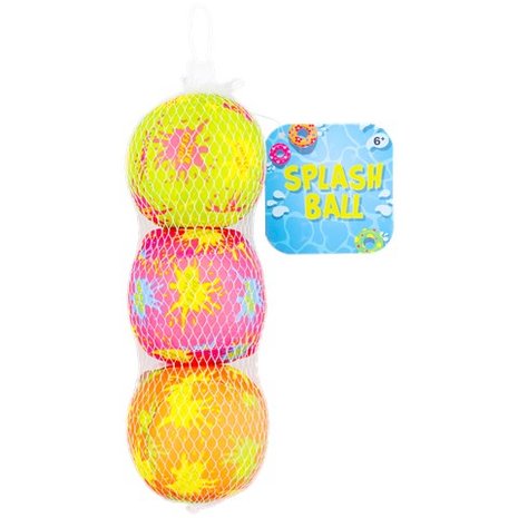 Splash Ballen - Multicolor - Kunststof - Set van 3 - Ø 8 cm - 2