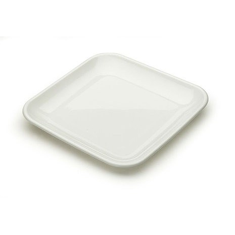 Luxe herbruikbare fingerfood bordjes / bakjes -  Wit - 50 stuks - Feest - Horeca bordjes - Duurzaam - White Party - Verjaardag 