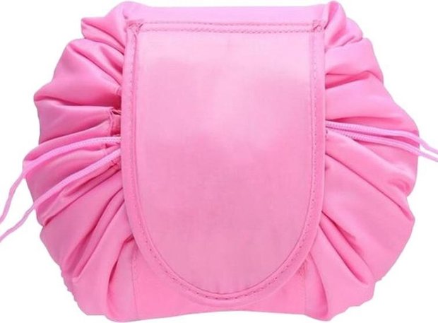 Magic Travel Pouch - Roze Cosmetic Opberg Tas - Make-up Opbergsysteem - Make-up Toilettas - Reistas - Cosmetica Accessoires Org