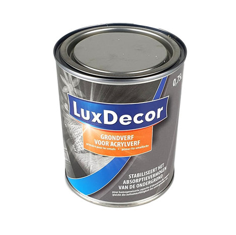 Lux Decor grondverf - Wit - 750 ml