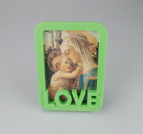 Fotolijst LOVE - Groen - Kunststof - 13 x 18 cm-1