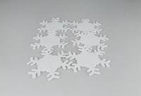 Decoratieve Sneeuwvlokken - Wit - Vilt - 15 x 15 cm - Set van 6-1