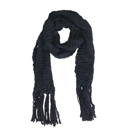Lange Sjaal BOUKE - Zwart - Unisex - Acryl