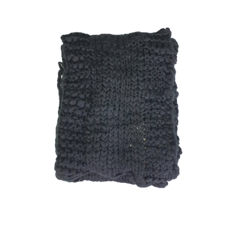 Lange Sjaal BOUKE - Zwart - Unisex - Acryl-2