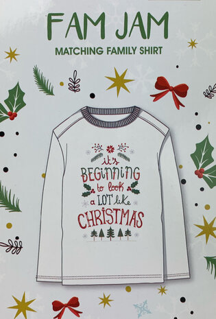 Kerst shirt - It's beginning to look a lot like Christmas - Wit - Maat M