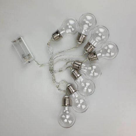 Lichtsnoer met gloeilampen - Led licht - 8 lampen - 100 cm -2