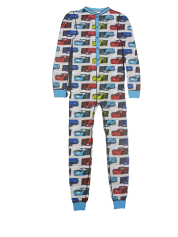 Onesie / Pyjamapak Cars - Multicolor - Polyester - Maat 110 / 116