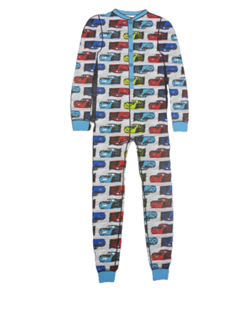 Onesie / Pyjamapak Cars - Multicolor - Polyester - Maat 122 / 128