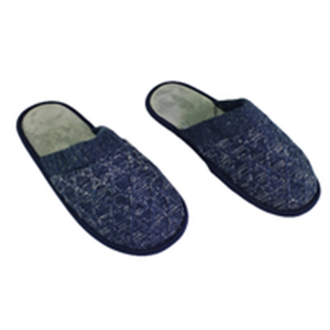 Pantoffels slippers - Donkerblauw / Wit - Maat 46
