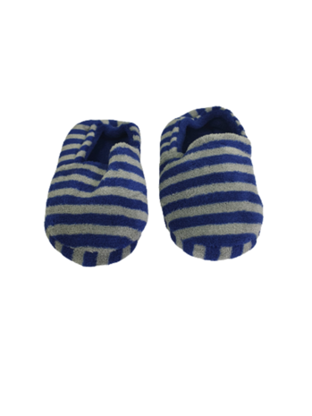 Laag model pantoffel gestreept - Blauw / Grijs - Maat 29 / 30 -2