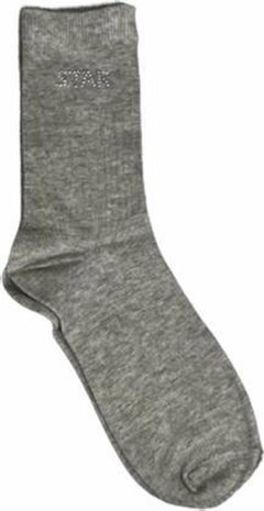 Sokken Star - Grijs / Zwart - Maat 31 / 34 - Set van 2 - Fashion Socks -3