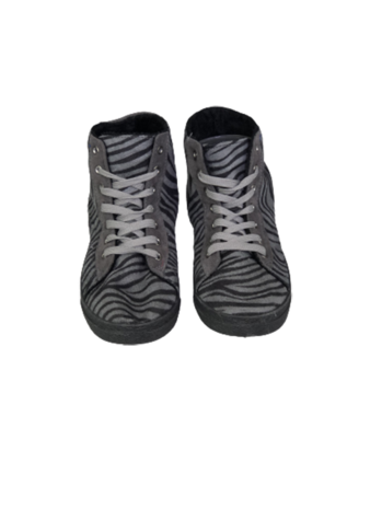 Schoenen half hoog panterprint met voering INGE - Grijs/ Zwart - Maat 40 -2