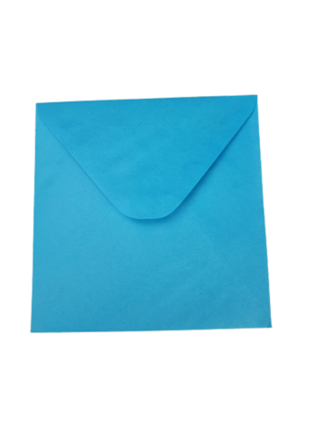Enveloppen - Blauw - 14 x 14 cm - 15 stuks 