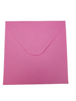 Enveloppen - Donker Roze - 14 x 14 cm - 15 stuks