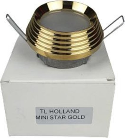 Lampen spotje / Inbouwspots rond - MINI STAR - goud - Metaal - Max 50 W - Set van 6 - 3