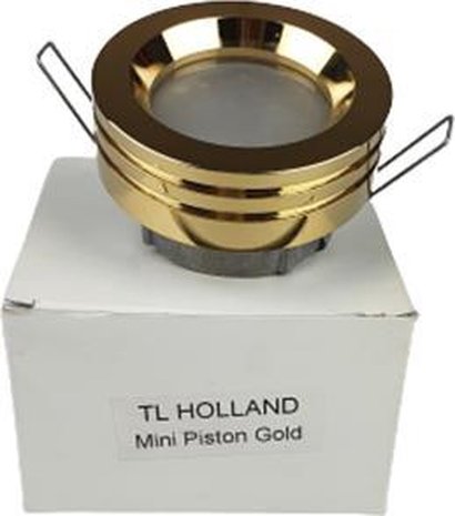 Lampen spotje / Inbouwspots rond - MINI PISTON - goud - Metaal - Max 50 W - Buiten - Set van 9 - 3