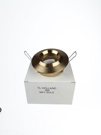 Lampen spotje / Inbouwspots rond TL HOLLAND 020 - Mat goud - Metaal - Max 50 W - Set van 3 - 2
