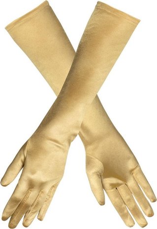 BOLAND BV - Lange goudkleurige handschoenen voor vrouwen - Accessoires > Handschoenen