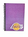 Los Angeles Lakers Notitieboek - Notebook - Ringband - Paars / Geel - Papier - Hardcover - 16 x 21 x 1 cm