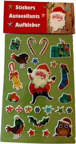 Kerst stickers - Kunststof