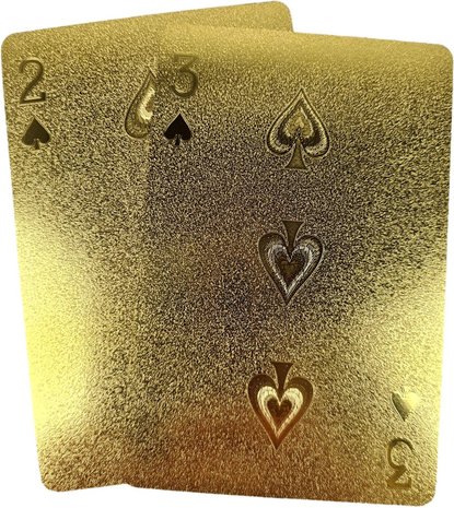 Gouden Shiny Speelkaarten - Goud - Hard Papier - Complete Set