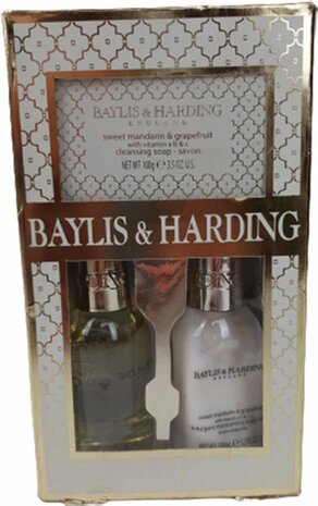 Baylis &amp; Harding England geschenkset Vrouwen - Goud / Wit - Kunststof - Set van 3 - Cadeauset - Cadeau - Geschenk - Kerst -