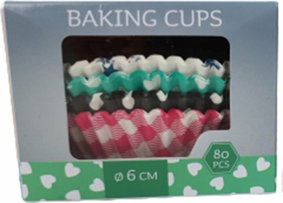Papieren cupcake cups Assorti - Multicolor - Papier - &oslash; 6 cm - Maat M