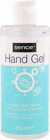 Hand gel - Transparant - Kunststof - 250 ml - Set van 2 - Hygi&euml;ne - Schoonmaken - Clean - Handgel - Gel - Handzeep