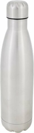 Moderne Drinkfles - Waterfles - Zilver - RVS - 650 ml - Gym - Sport