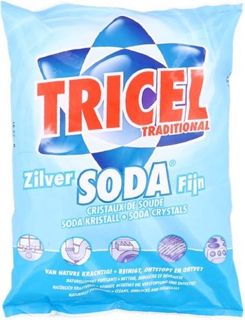 Tricel Zilversoda fijn - Blauw / Wit - Kunststof / Soda - 2 x 1 KG - Set van 2